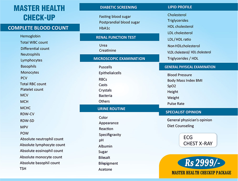 Master Health Checkup
